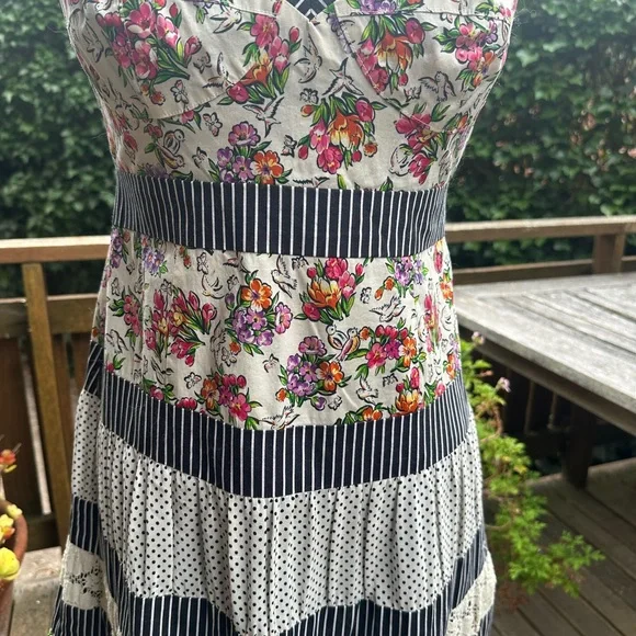 Nanette Lepore tiered mixed print sundress - Picture 4 of 6